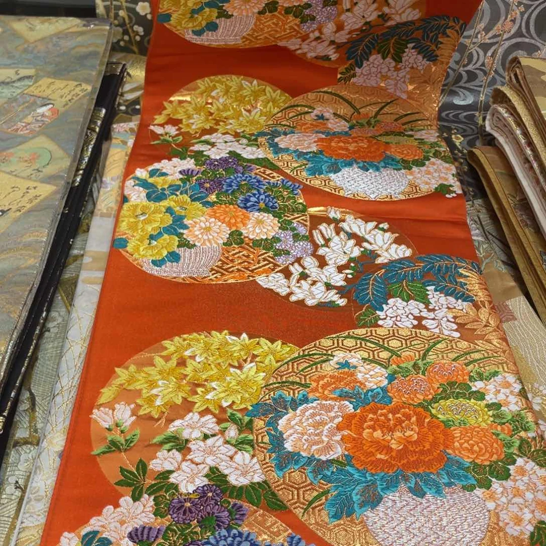刺绣唐锦桑蚕丝正绢面料