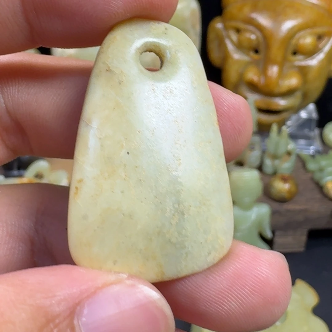 用***6玉玉摆件斧子斧子型件