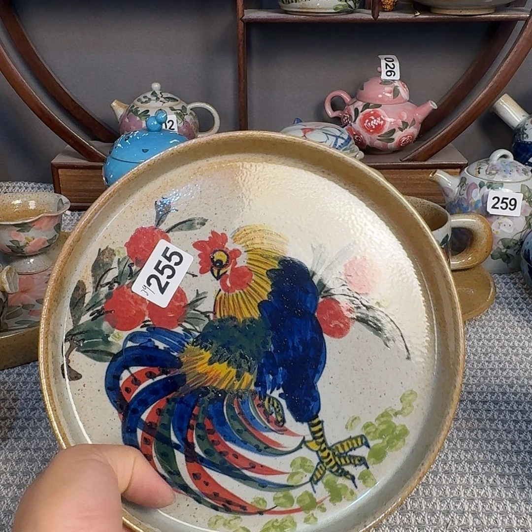 独***舟瓷片景德镇手工制作