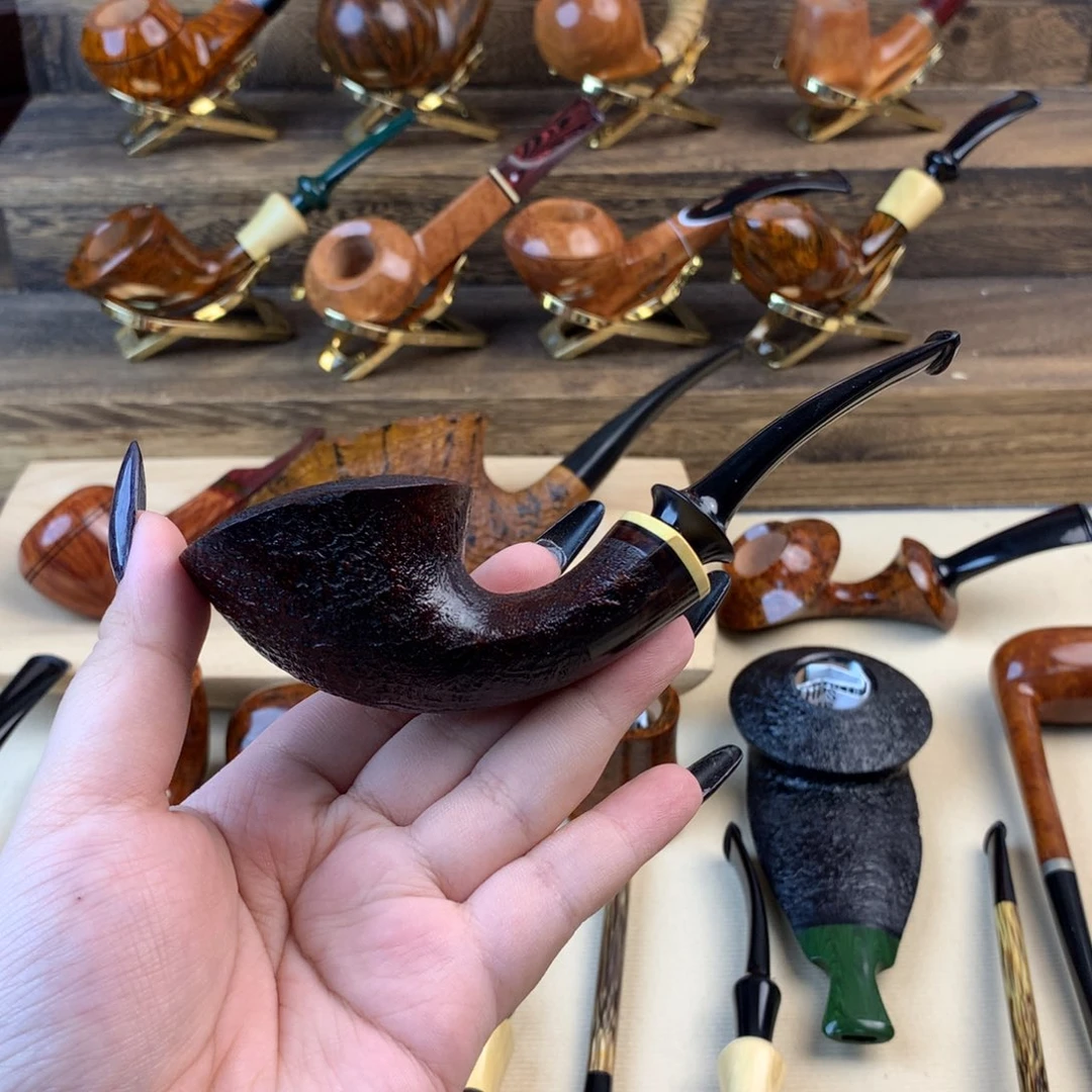 高端石楠木烟斗专拍