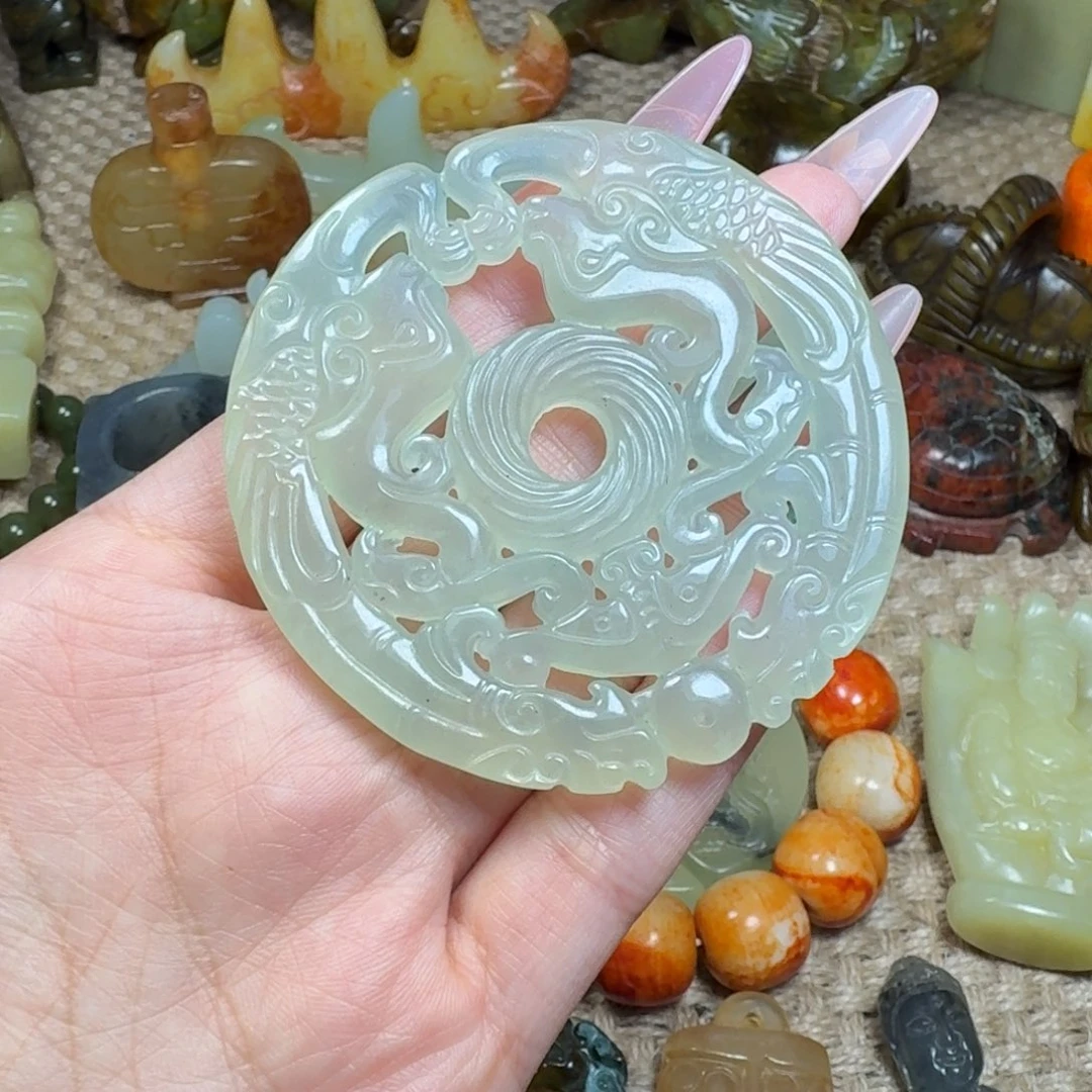 白玉菩提吊坠挂件