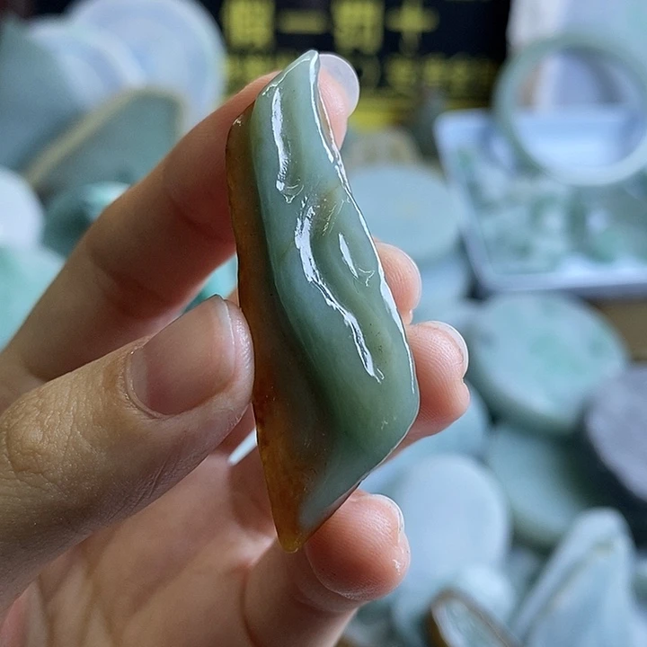 翡翠裸石纯天然翡翠