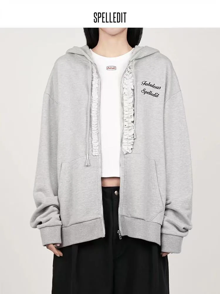 Spell拉链新款卫衣