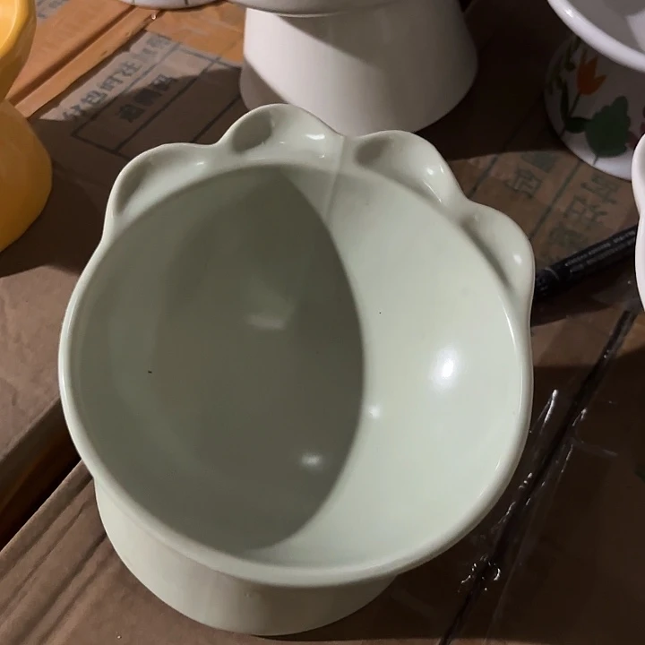 陶瓷爪子绿色高脚