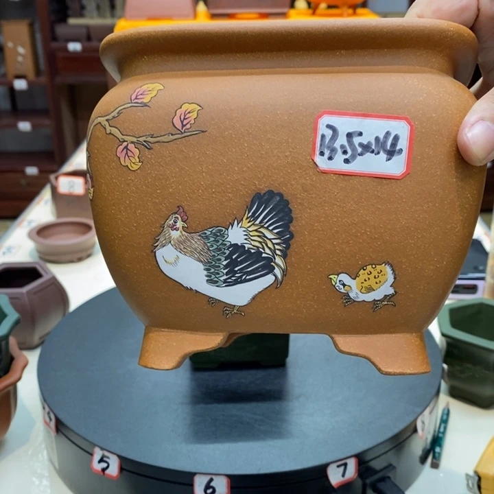 小***了紫砂花盆紫砂文化