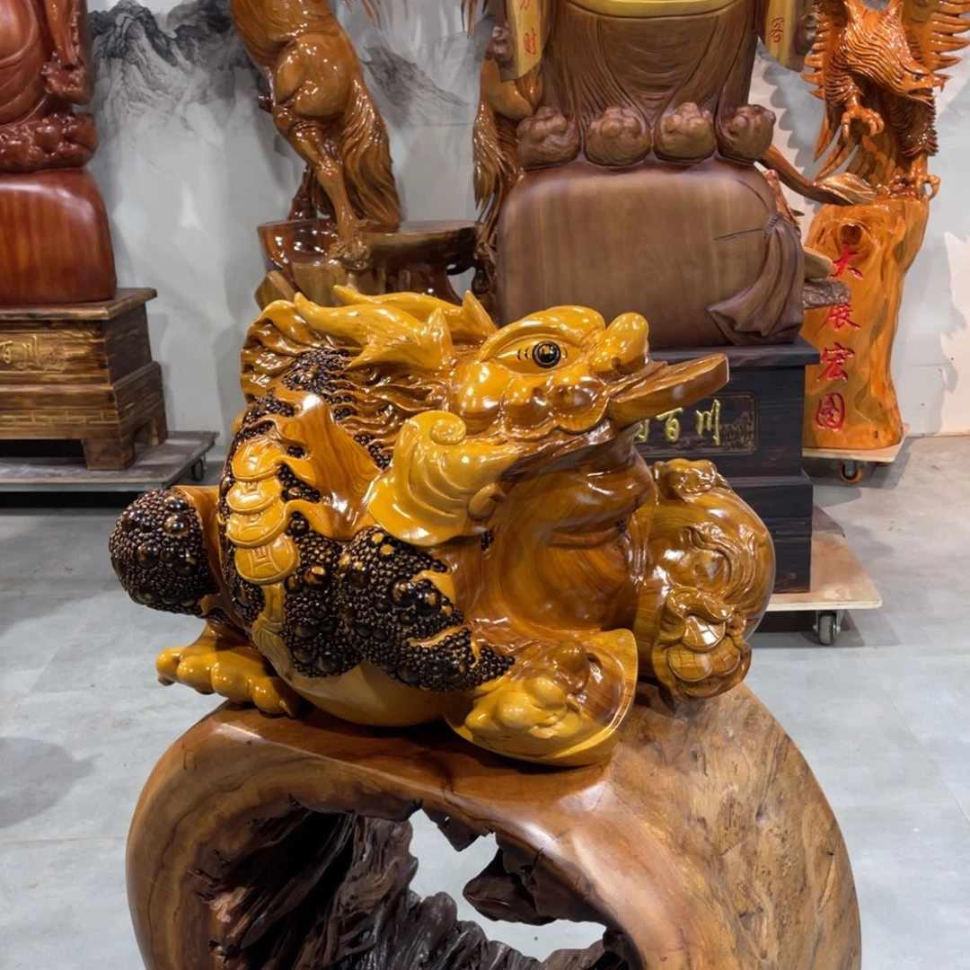 万***市香樟木香樟木手工雕刻金蟾