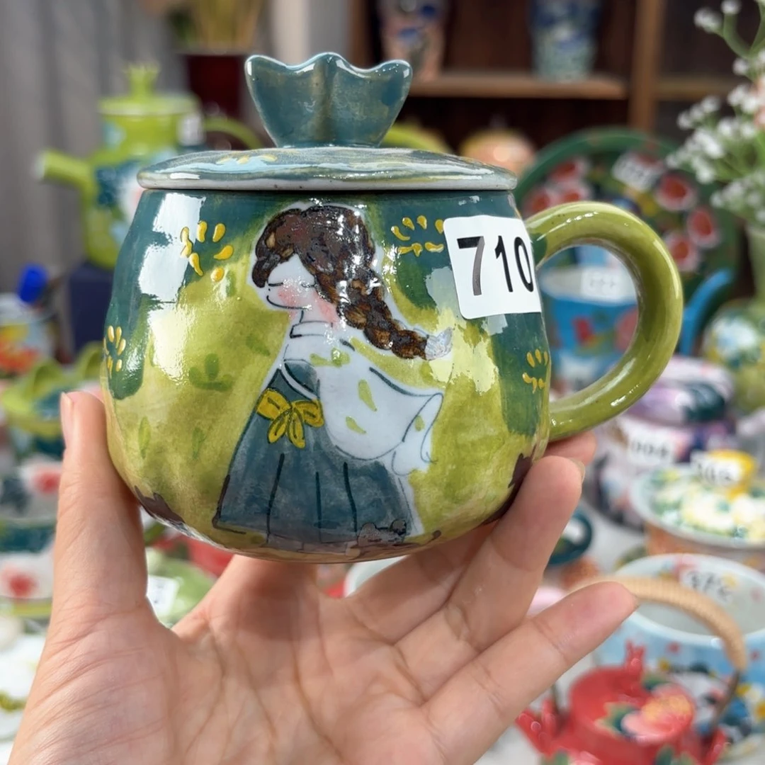 景德镇手绘高温釉下彩陶瓷茶具