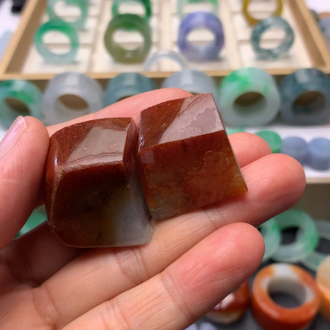 秋****定制翡翠翡翠戒指未镶嵌翡翠