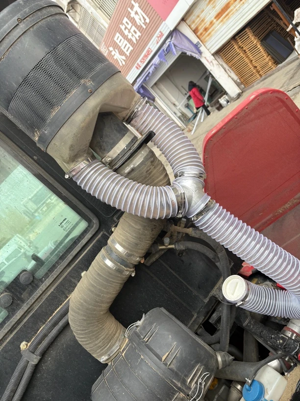 雷沃RG70收割机配件改装空气除尘放灰管耐用设计通用型