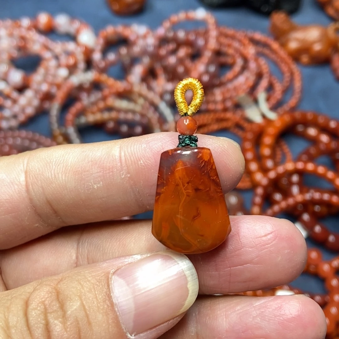 南红玛瑙未镶嵌吊坠(不含链)