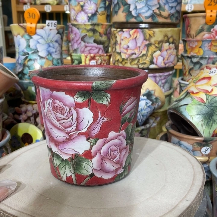 红陶景德镇艺术手绘作品