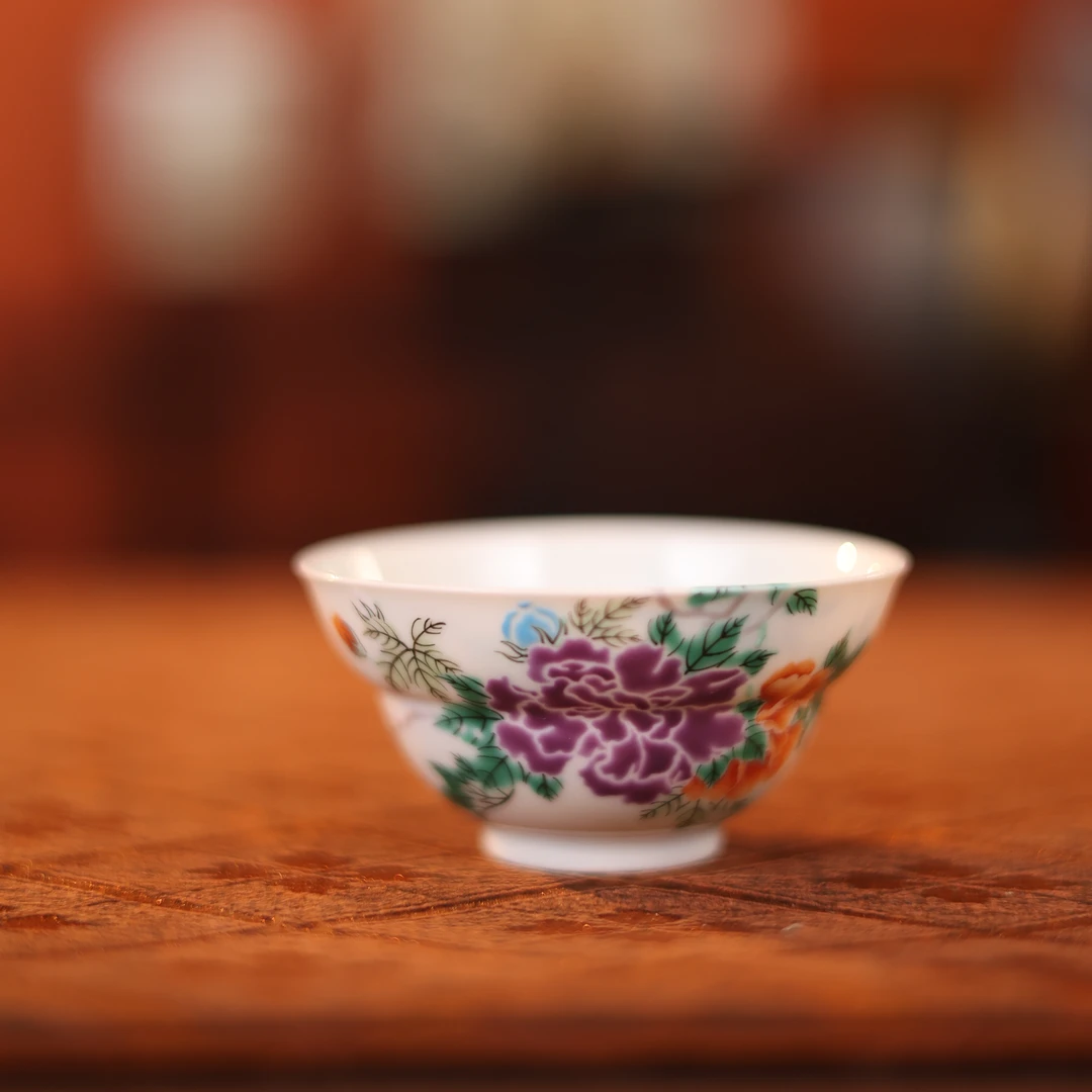 【悦生活】芙蓉含露-古阅和风-杯（古阅0129）