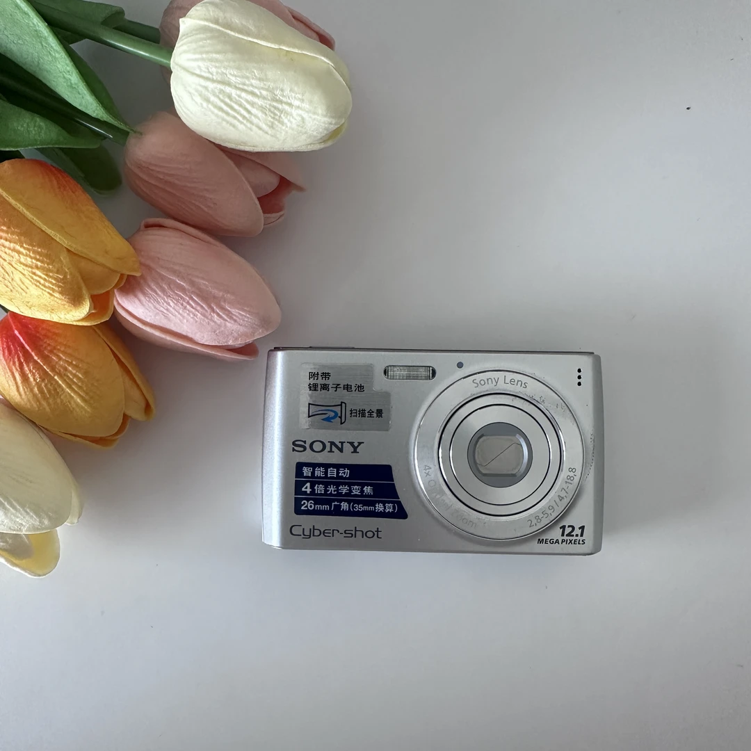 95新 Sony/索尼 W510[1210w像素4倍光变出图冷白奶油]