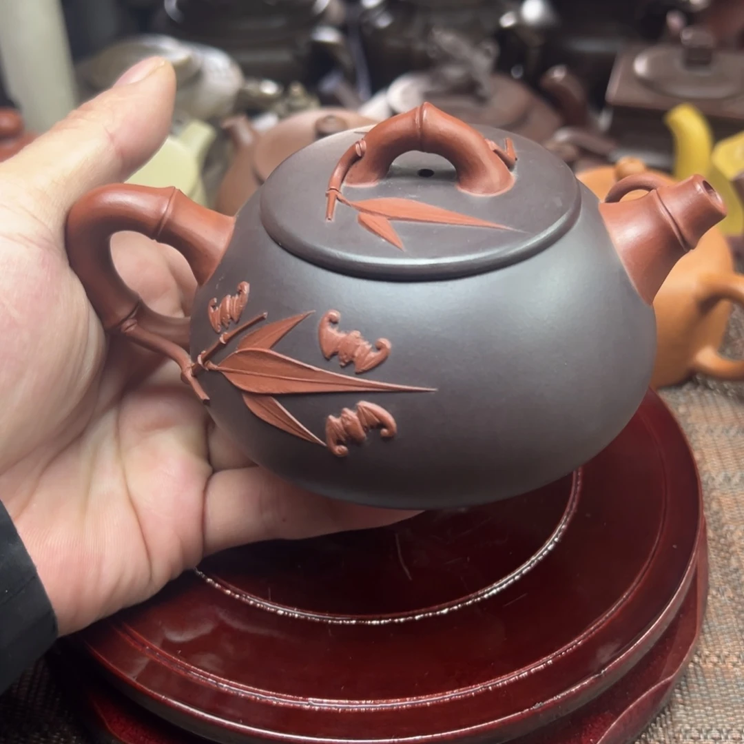 紫砂茶壶宜兴原矿紫砂壶220毫升容量
