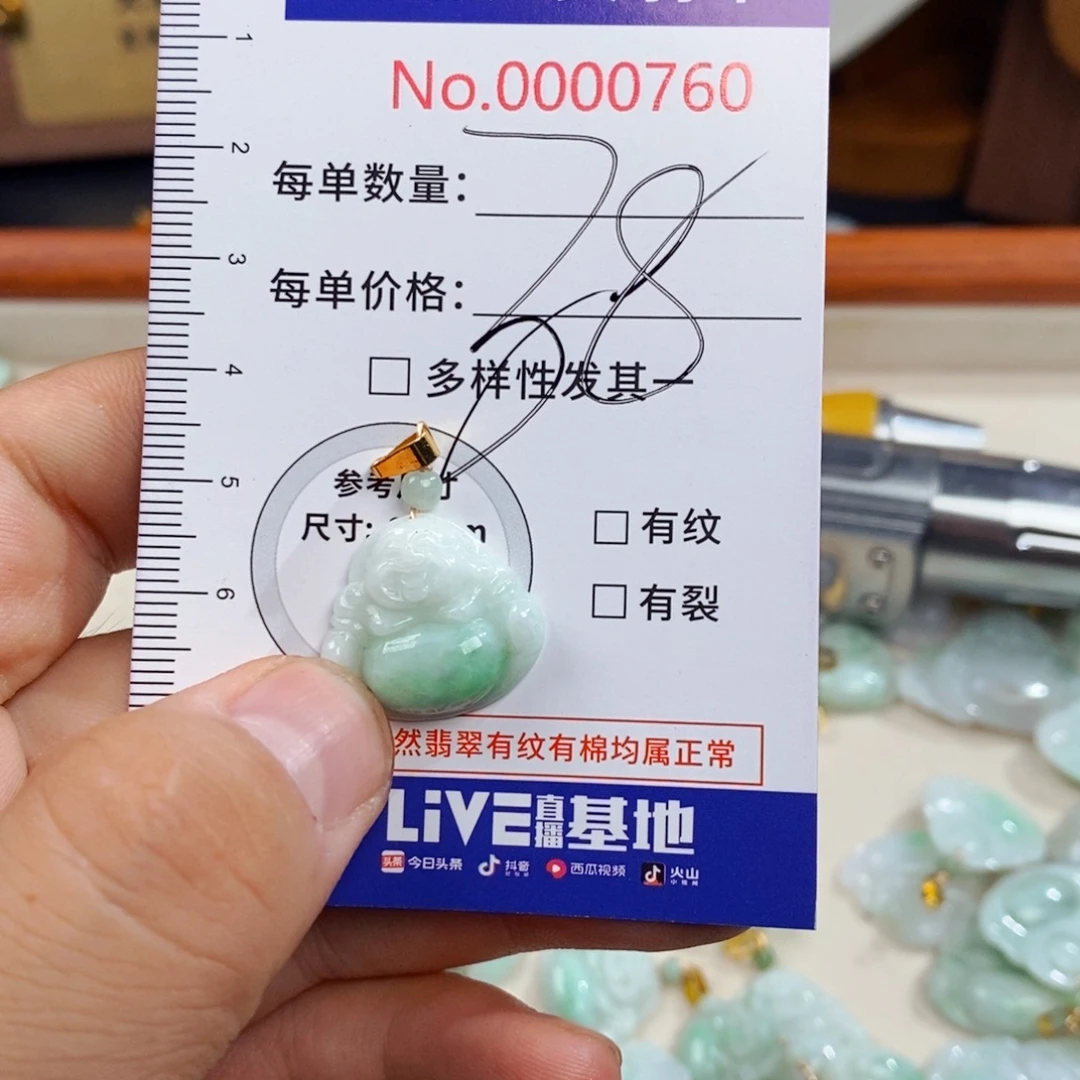 翡翠未镶嵌颈饰760