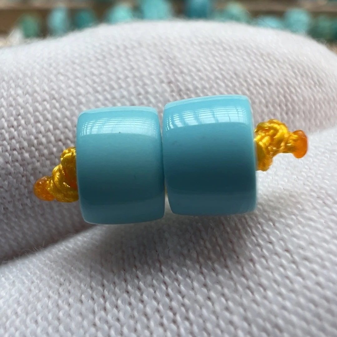 绿松石未镶嵌配饰6.4*4.2