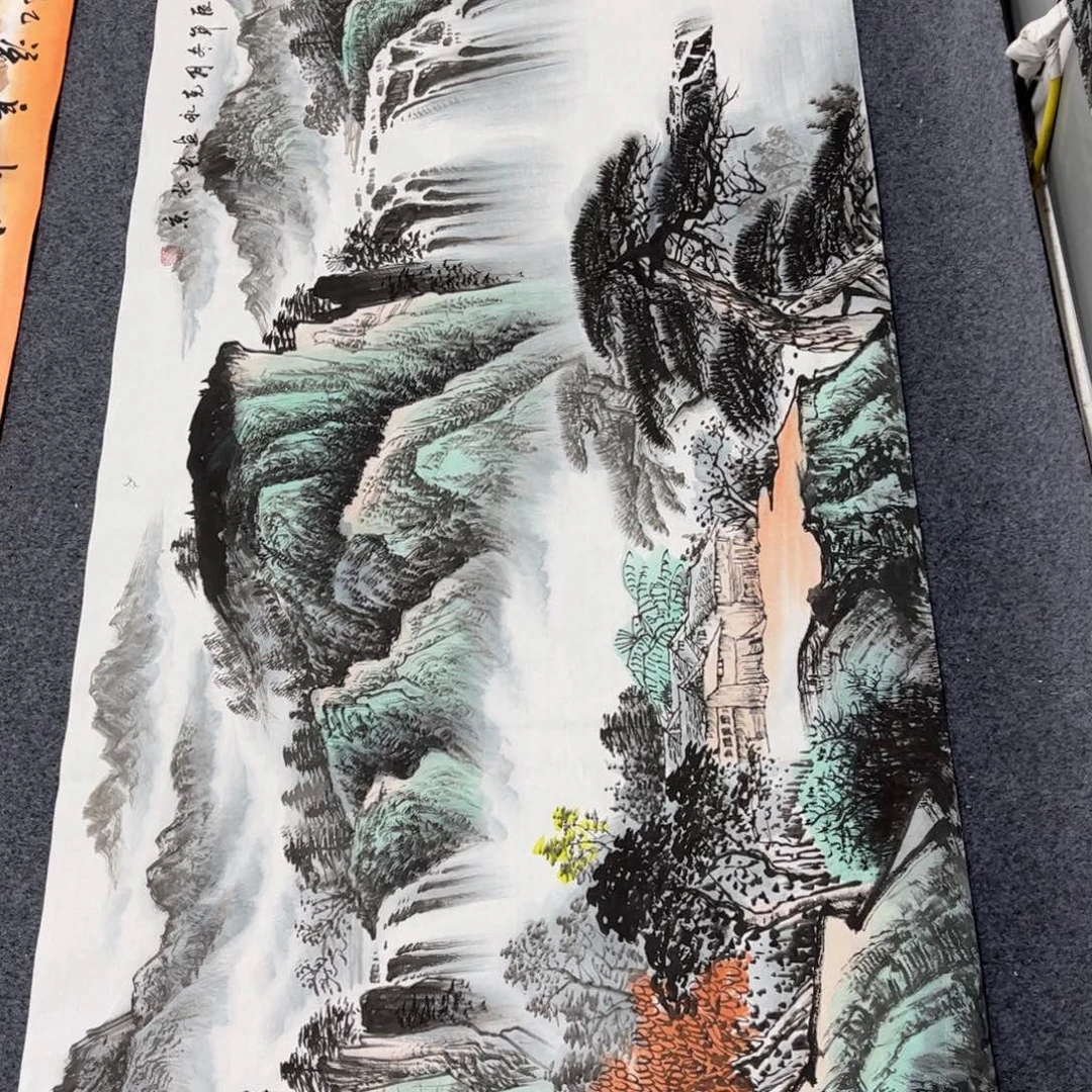 国画国画山水作品