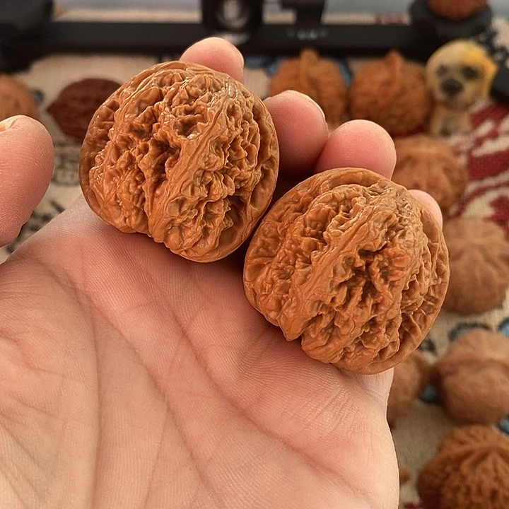 文玩核桃把件粗筋