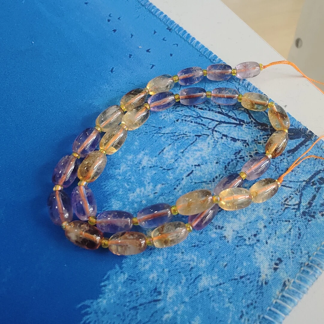 紫水晶黄水晶项链 多样性发一件 N021344