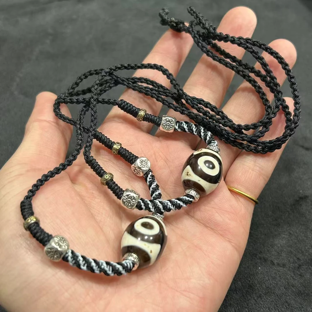 【曹美丽精选】 H78457-玛瑙diy脖挂（熊猫三）-多样性发其一-15*19mm