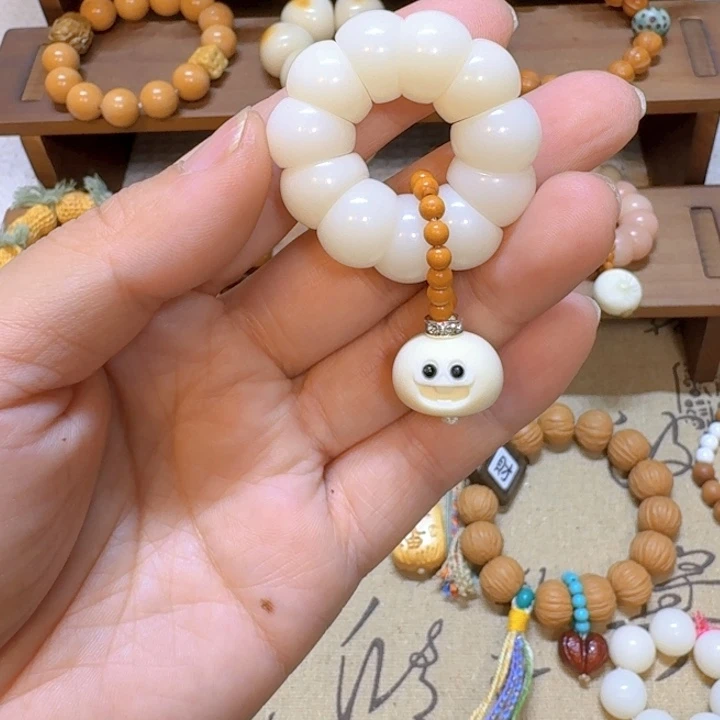 星月菩提吊坠白菩提蒜瓣大肠馒头籽手捻