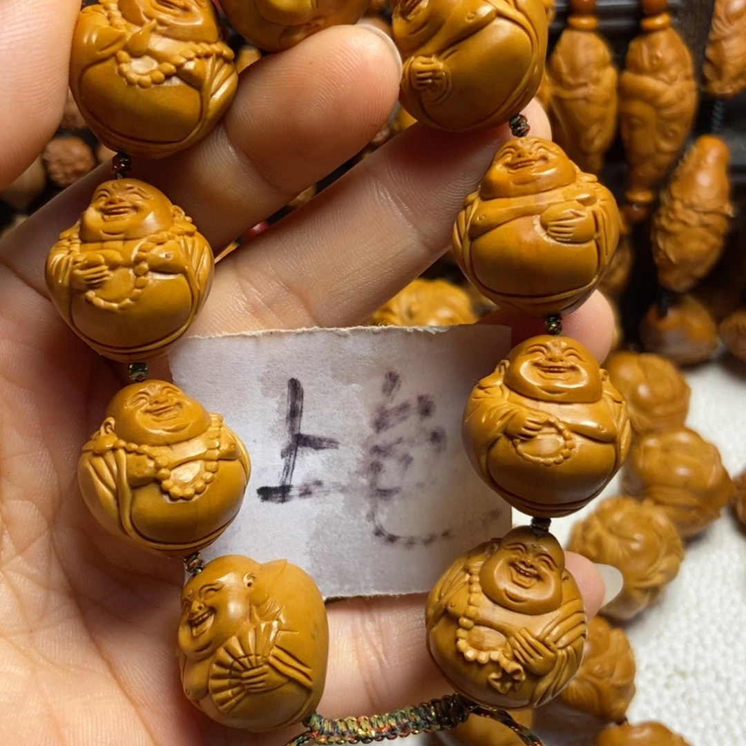 【闪购商品】手串/手链橄榄核不****着灯泡弥勒