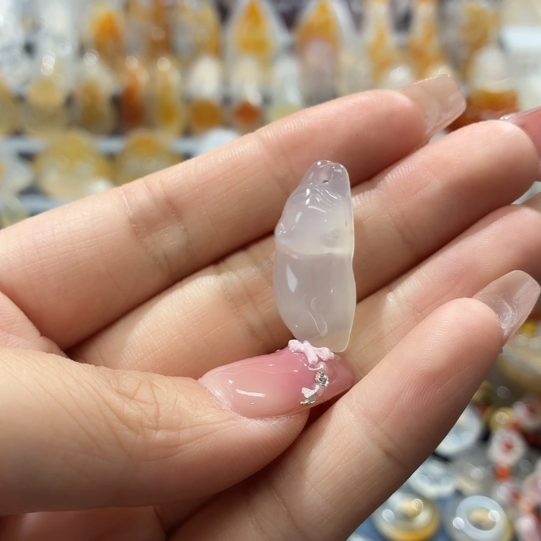 玛瑙/玉髓未镶嵌吊坠(不含链)