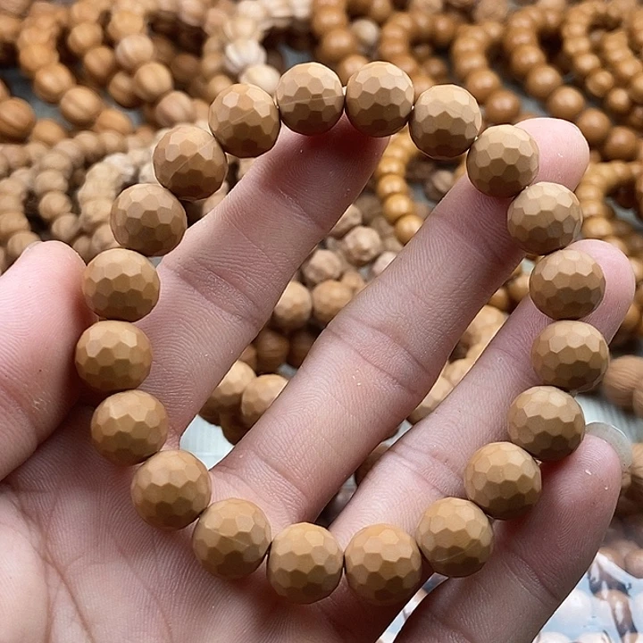 桃核手串全品泛油小钻面