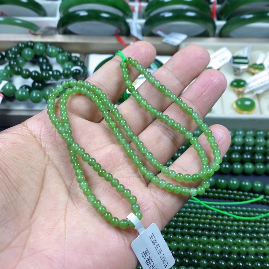 和田玉（碧玉）项链未镶嵌4