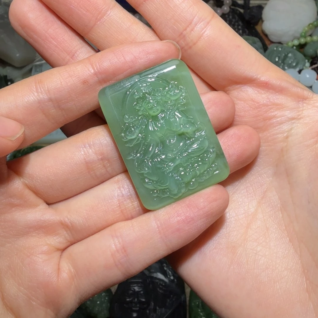 和田玉未镶嵌挂件