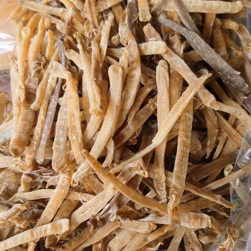 儋州渔民自晒淡盐沙虫干干净无沙海鲜干货