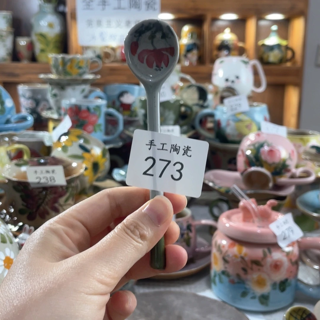 景德镇手工陶瓷勺273