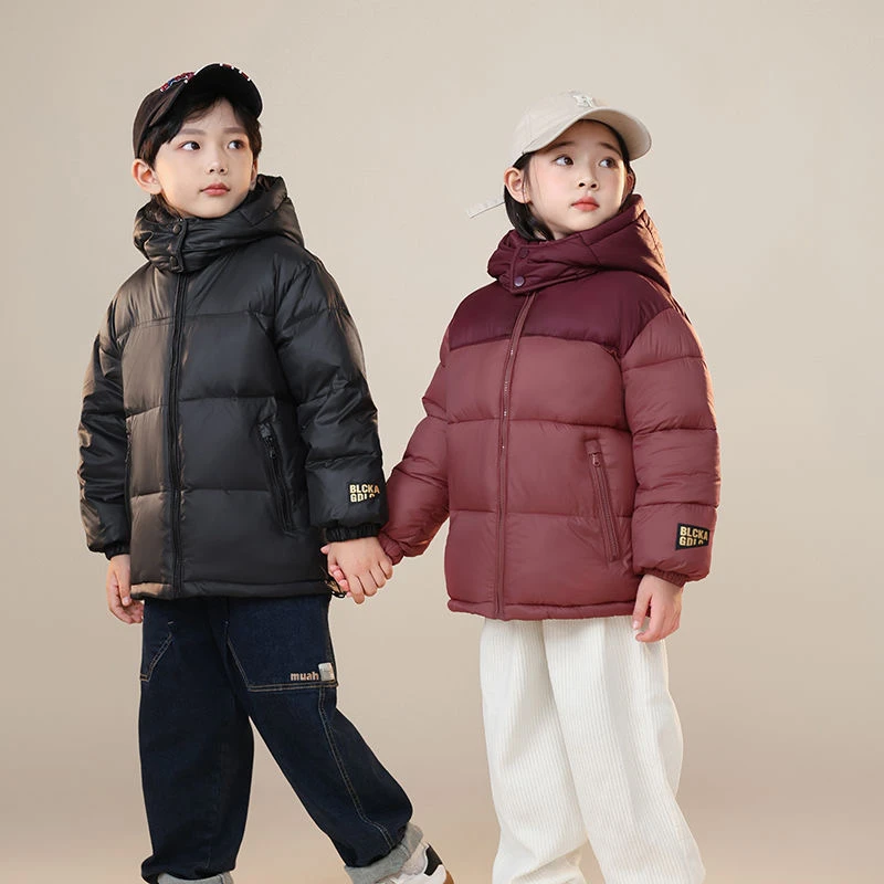 反季升级版金标加厚儿童防寒服男童女童中大童保暖加厚外套童装