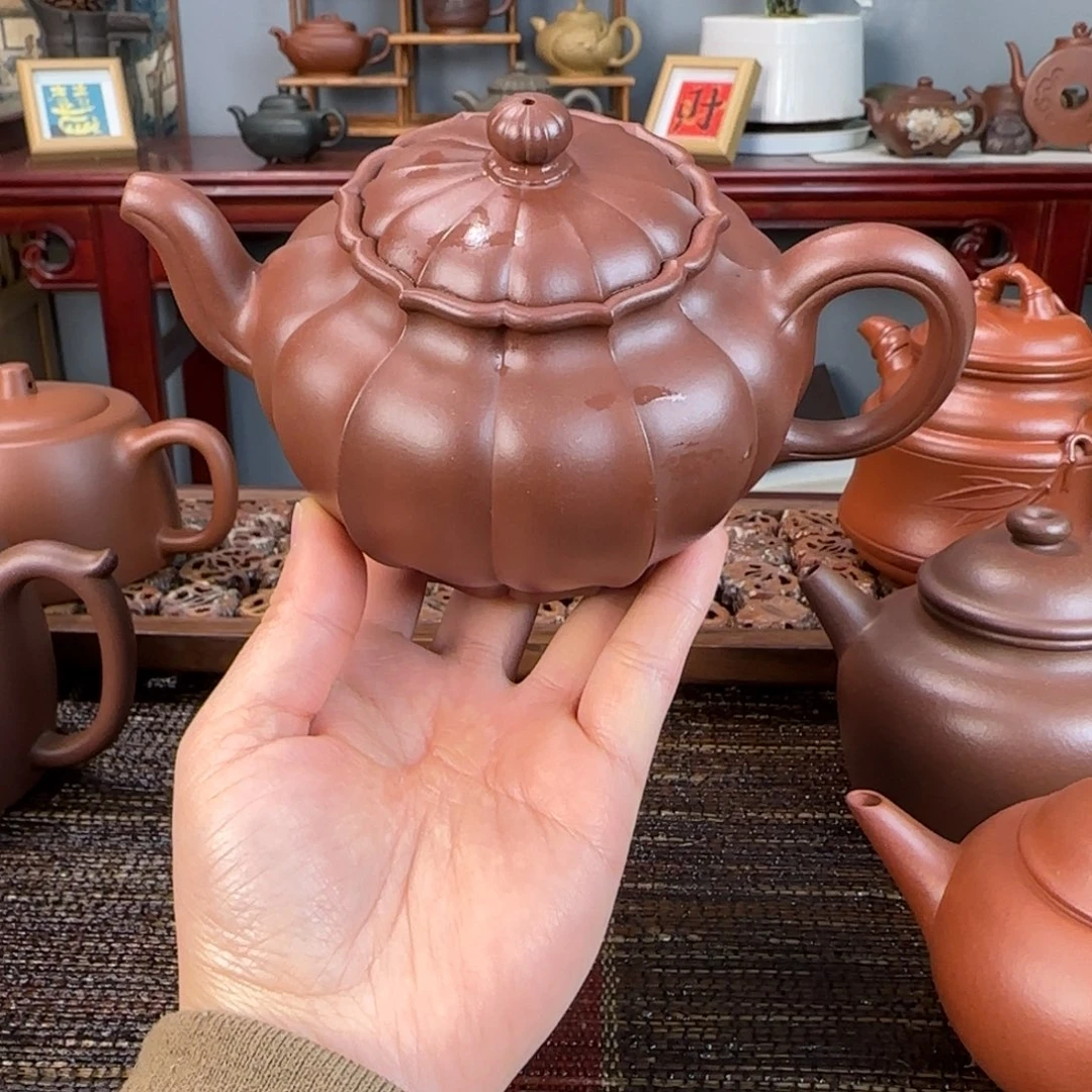 紫砂茶壶皮*丘宜兴紫砂壶