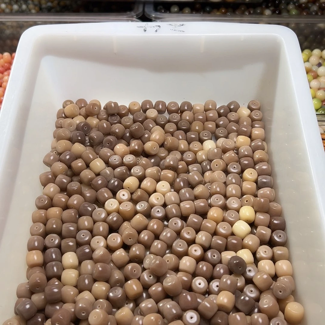 白玉菩提吊坠卡12干枯玫瑰直切120颗