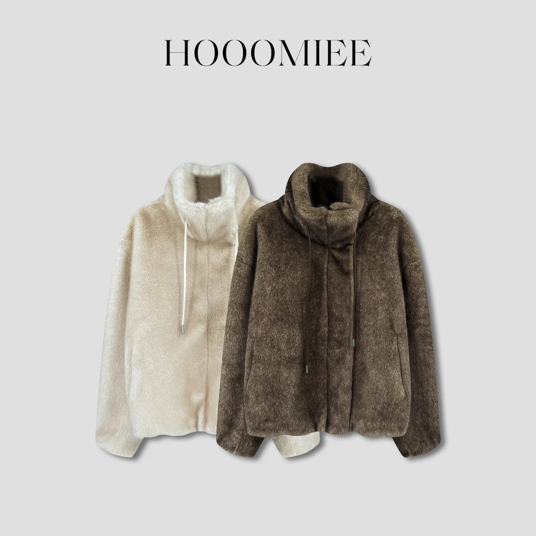 Hooomiee 暖感秋冬 软糯保暖长袖中高领女士长袖外套T25BJK6139