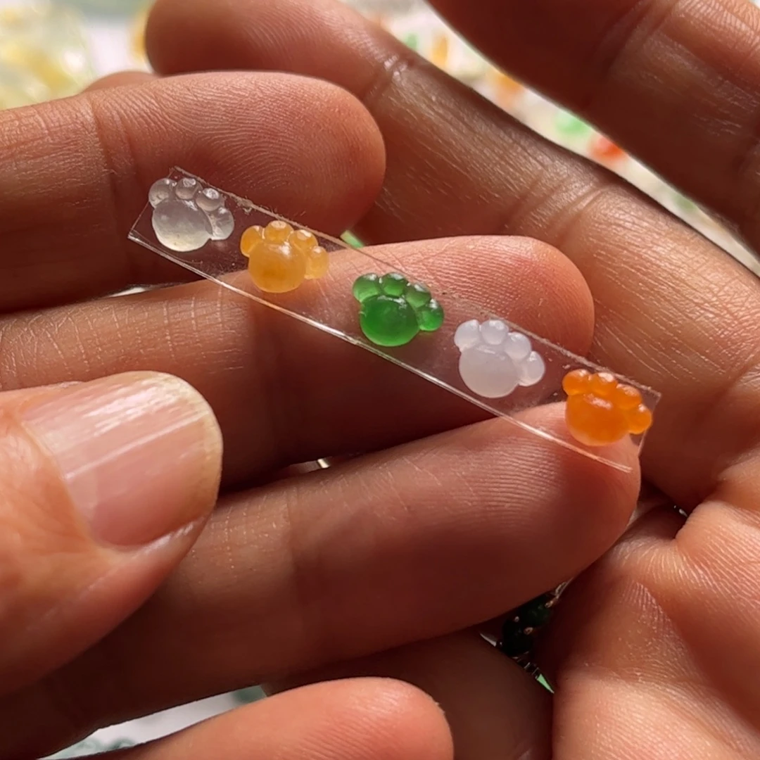 定制翡翠未镶嵌猫爪