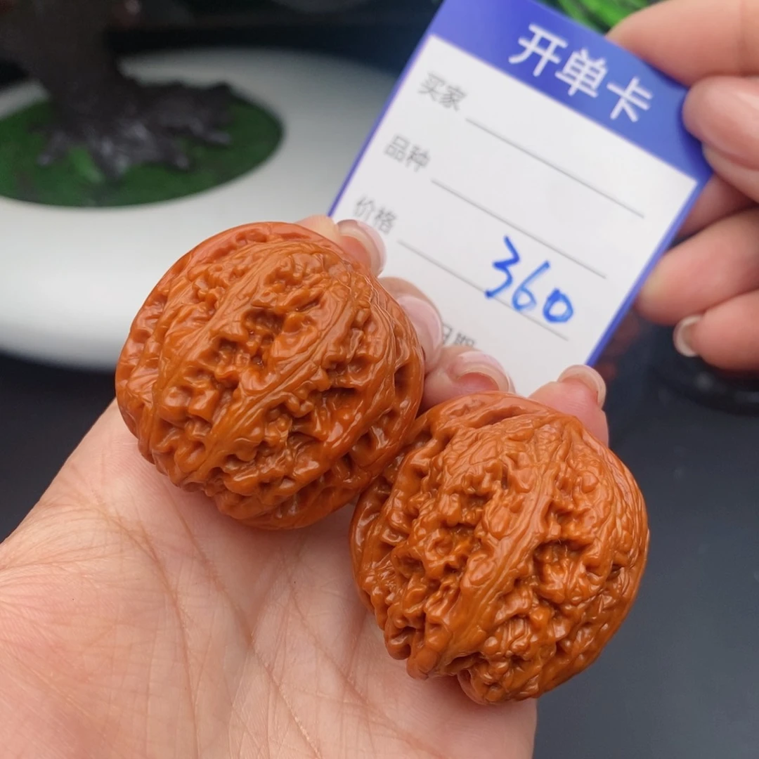 文玩核桃把件37粗筋360