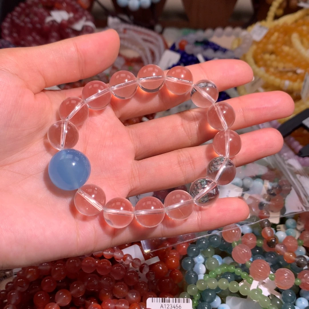 ****饼水晶未镶嵌手链水晶