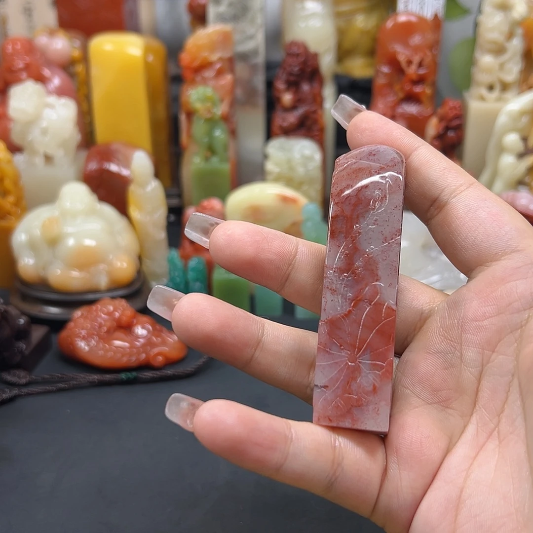 邦***子寿山石印石印章雕刻工艺