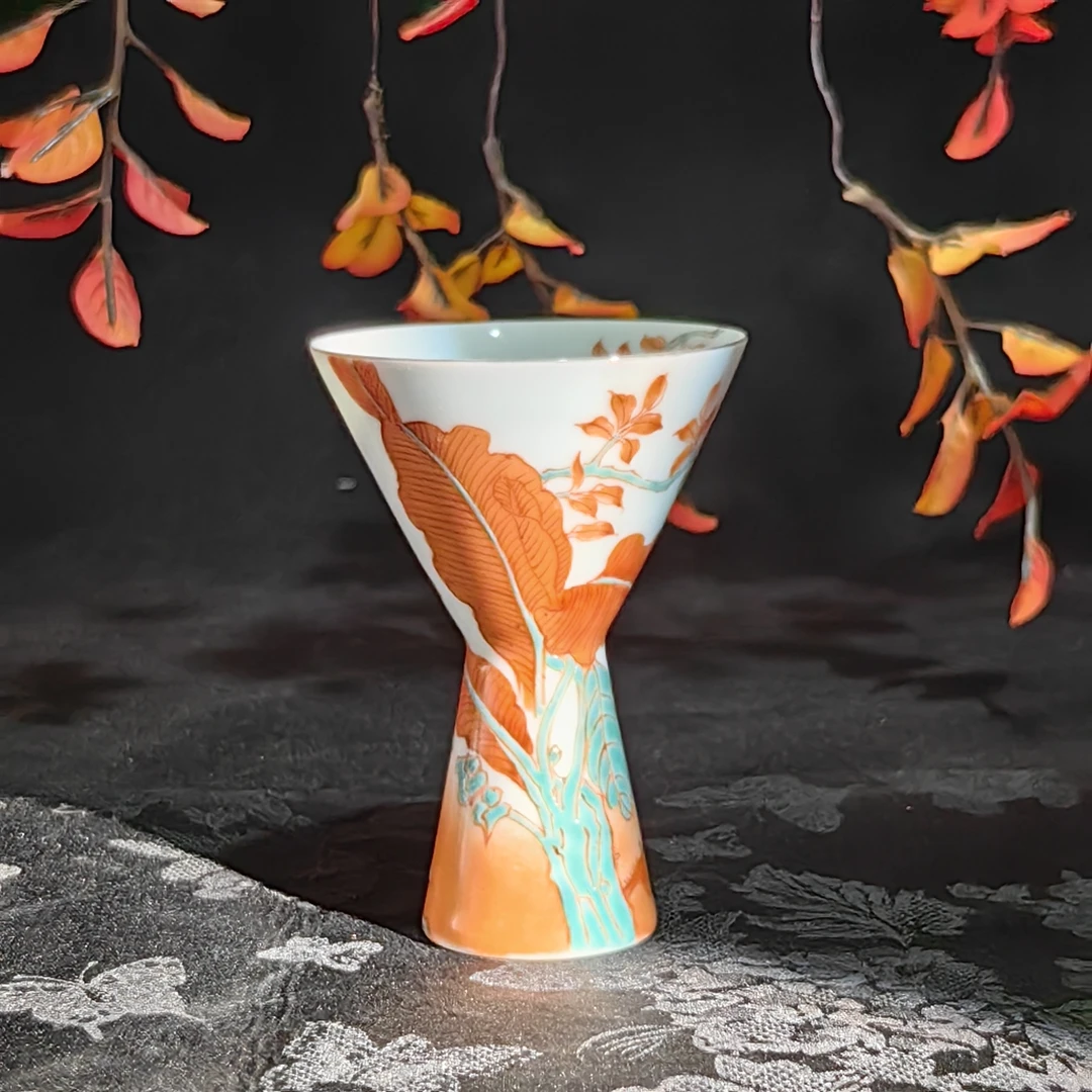 玲珑集 蕉叶蝶影杯 LL379