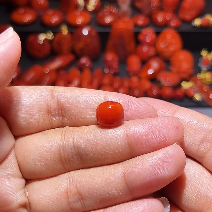 南红玛瑙未镶嵌配饰瓦西南红老型11mm
