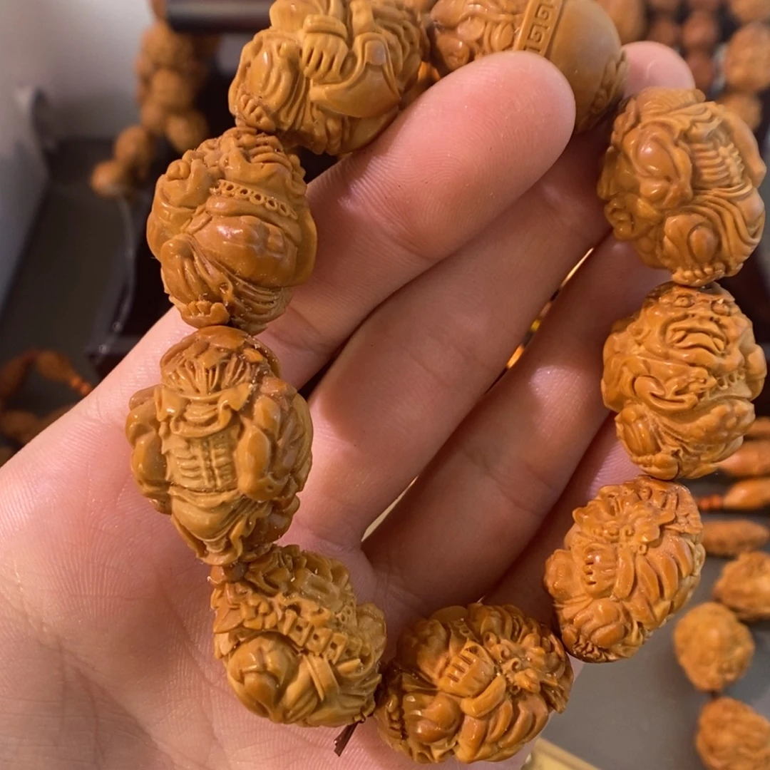 风***下橄榄核手串/手链钟馗