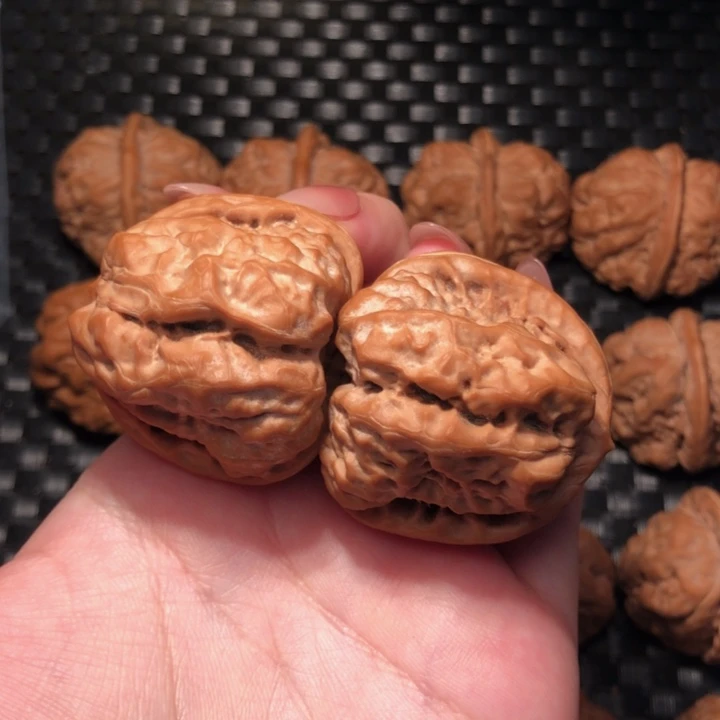 把件文玩核桃40一线天四深开蛙王