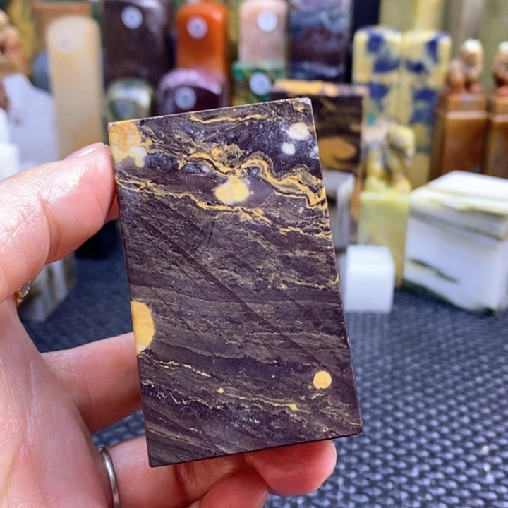 南美石叁*裳青田石印章石