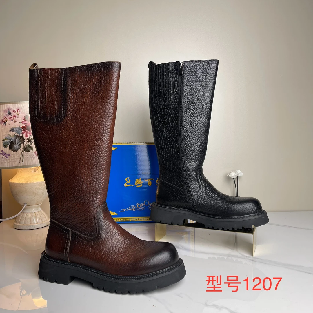 1207时装靴马靴长筒欧若假日风幂式穿搭欧若智性风西藏青海包邮