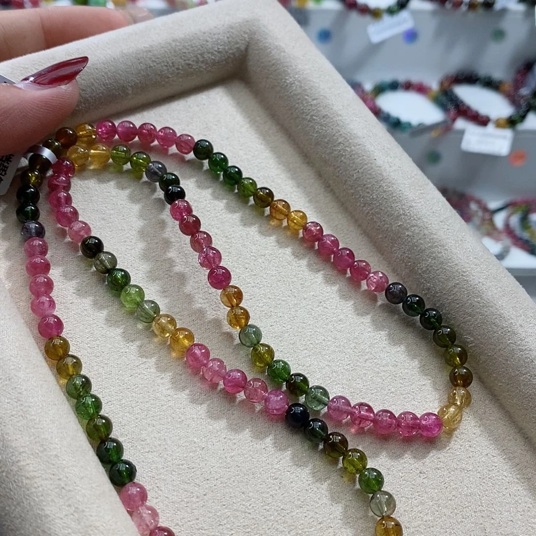 碧玺手链未镶嵌多样性发一条