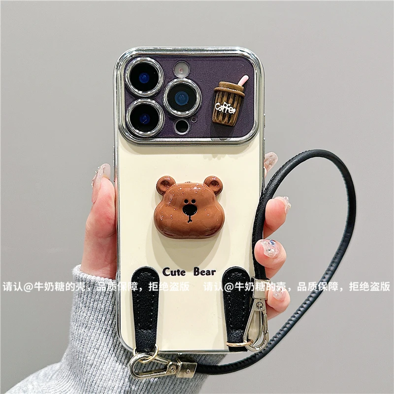 电镀大视窗适用苹果16iPhone/华为荣耀/OPPO/VIVO/小米手机壳爆款