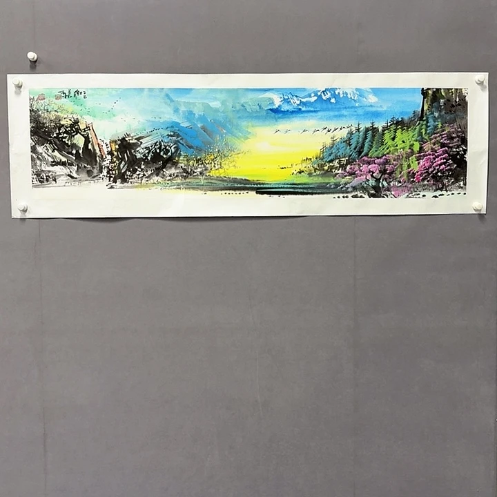 国画亲笔手绘放心去藏