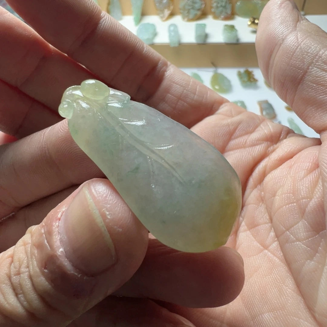 定制翡翠未镶嵌叶子